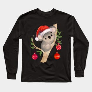 Koala christmas, merry Christmas, australian Christmas lovers Long Sleeve T-Shirt